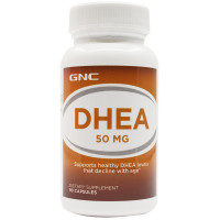 GNC健安喜DHEA青春素50mg 90粒/瓶装 备孕助孕膳食营养补充剂 美国进口