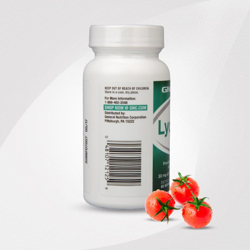 健安喜(GNC) 番茄红素软胶囊30mg 60粒 保护男性健康 美国进口图片