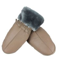 芭卡玛卡(Bakmk) 秋冬季保暖连指皮手套 真皮手套 多色手套男女 冬加厚手套 KX1011