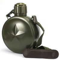 paulone 野营登山水壶 军迷水壶户外不锈钢双层真空保温水壶 BES999