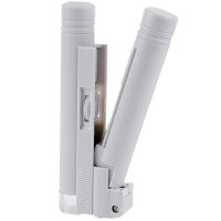 paulone 100倍带灯带刻度 双管手持显微镜高倍放大镜 100倍MG10085-1A 白色