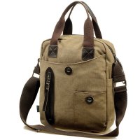 BAKMK芭卡玛卡 韩版时尚帆布包包男式休闲手提包单肩包斜挎包1204