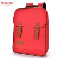 BAKMK芭卡玛卡 韩版风范女包尼龙双肩包休闲时尚拼色背包学院风书包电脑包-3456
