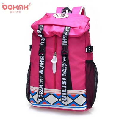 BAKMK芭卡玛卡 韩版尼龙包包女款双肩包休闲背包旅行包电脑包书包9105