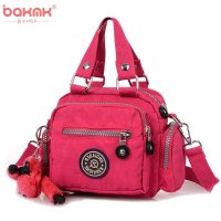 BAKMK芭卡玛卡 韩版时尚防水尼龙布包包休闲女式单肩挂包斜挎包手提包-1928
