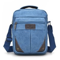 BAKMK芭卡玛卡 商务男包休闲时尚帆布包 单肩斜跨包 个性男包包2046