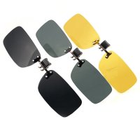 芭卡玛卡BAKMK 偏光镜太阳镜夹镜 驾驶镜眼镜墨镜男女夹片（黄色、墨绿、黑灰一套三副） 771