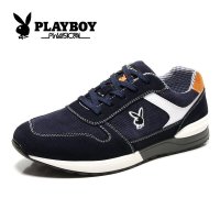 花花公子新款真皮系带潮流板鞋耐磨透气运动休闲鞋英伦防滑跑步鞋CX39001