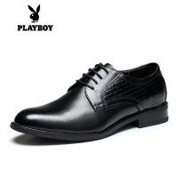 花花公子新款简约商务休闲鞋英伦正装鞋男低帮透气休闲潮皮鞋344-325158