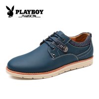 花花公子休闲鞋男轻便户外板鞋光面运动休闲鞋低帮系带潮鞋CX39037