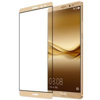 钢化膜全屏手机贴膜 适用于华为mate8 全屏丝印钢化膜华为MATE8土豪金 白色 黑色