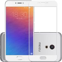 全屏覆盖钢化玻璃膜弧边贴膜 适用于魅族Pro6全屏覆盖丝印网点--黑色 白色