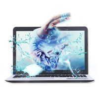 华硕(ASUS) A556UJ6200 15.6英寸笔记本电脑 i5-6200U 4G 500G 2G 白色 办公娱乐