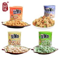 天兴隆 豆果子什锦果仁208gX4罐4种口味原味香辣味芥末综合味混合坚果休闲零食品