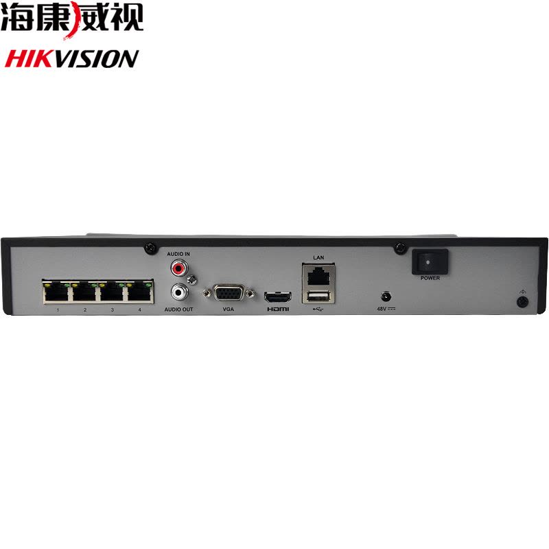 海康威视 DS-7804NB-K1/4P 4路单盘位网络硬盘录像机 支持POE供电 H.265编码存储减半图片
