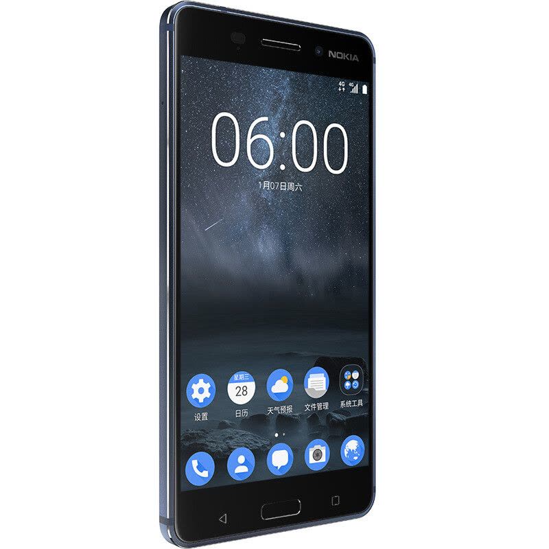 诺基亚6 (Nokia6) 4GB+32GB 蓝色 全网通 双卡双待 移动联通电信4G手机图片