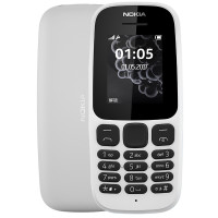 诺基亚(NOKIA) 105新款 白色 移动联通手机 备用机 老人机