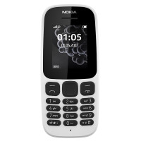 诺基亚(NOKIA) 105新款 白色 移动联通手机 备用机 老人机