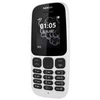 诺基亚(NOKIA) 105新款 白色 移动联通手机 备用机 老人机