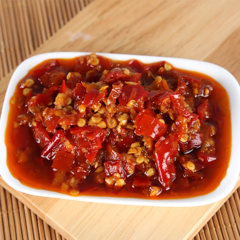 【中华特色】无为馆 洪波牌 鱼头剁椒128g*5（红）（青）烹饪炒菜拌饭拌面湘式风味调味辣椒酱 华东图片