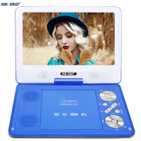 先科dvd播放机移动影碟机cd光盘vcd家用儿童evd小电视学习一体机15英寸蓝色标配+16g优盘