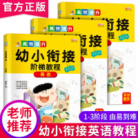 英语幼小衔接阶梯教程3册全套 拼读练习册 英语字母单词幼儿启蒙教材 老师推荐幼升小英语书 4-5-6