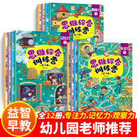 12册找不同迷宫书专注力训练书3-4-5-6岁儿童注意力观察记忆力智力开发大脑思维书籍小中大班幼儿园