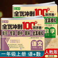 一年级试卷测试卷全套 人教版 卷子全优冲刺100分测评卷同步小学一年级语文数学上册课堂同步训练期中期