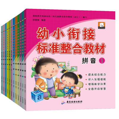 全套12册幼小衔接标准整合教材识字拼音描红同步练习一日一练学前班教材 2-3-4-5-6岁