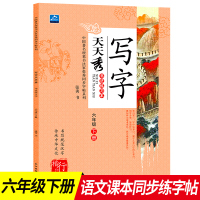 小学生写字天天秀六年级下册书法练习册写字6年级语文同步辅导书籍规范汉字书写练字帖硬笔书法儿童楷书行书