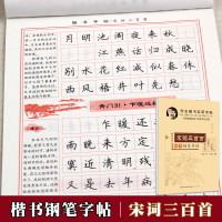 田英章楷书字帖 学生楷书实用字帖 宋词三百首 楷书钢笔字帖 硬笔书法楷书入字帖 行书行楷入教程书