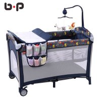 bp 婴儿床可折叠多功能宝宝床欧式便携游戏床BB铁艺床儿童床摇篮床