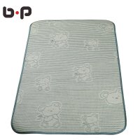 bp折叠婴儿床凉席宝宝摇篮床凉席婴幼儿凉席亚麻竹炭儿童凉席