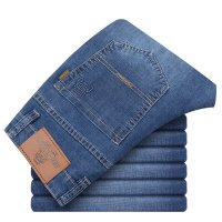 吉普战车(JIPUZHANCHE)2021年秋冬新款男士牛仔裤 男棉弹直筒牛仔裤男宽松舒适男士休闲裤男长裤子