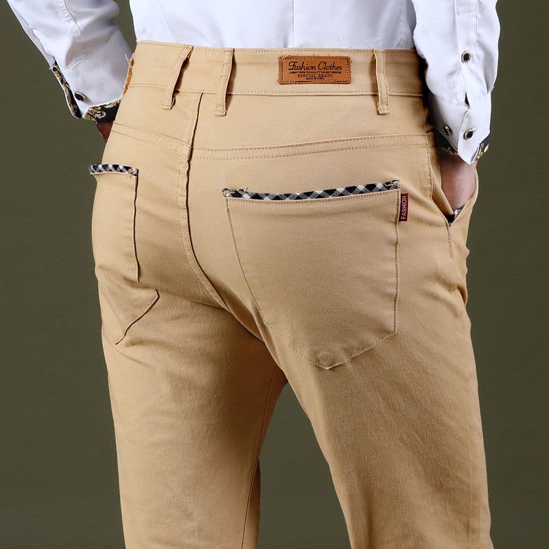 新款男士弹力休闲裤男士长裤直筒休闲裤男款-1图片