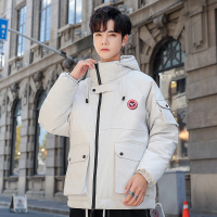 吉普战车(JIPUZHANCHE)2020男装冬季新款男士羽绒服男加厚保暖连帽时尚百搭舒适休闲中青少年男士时尚羽绒服