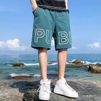 吉普战车2021年夏季新款男士弹力松紧腰中青年休闲裤男士短裤薄款宽松直筒男士中裤男装大码时尚运动裤男士五分裤男裤潮款-3