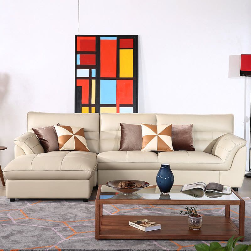 索菲亚真皮沙发 简约现代风格其它 真皮沙发 和室椅小户型沙发客厅沙发组合图片