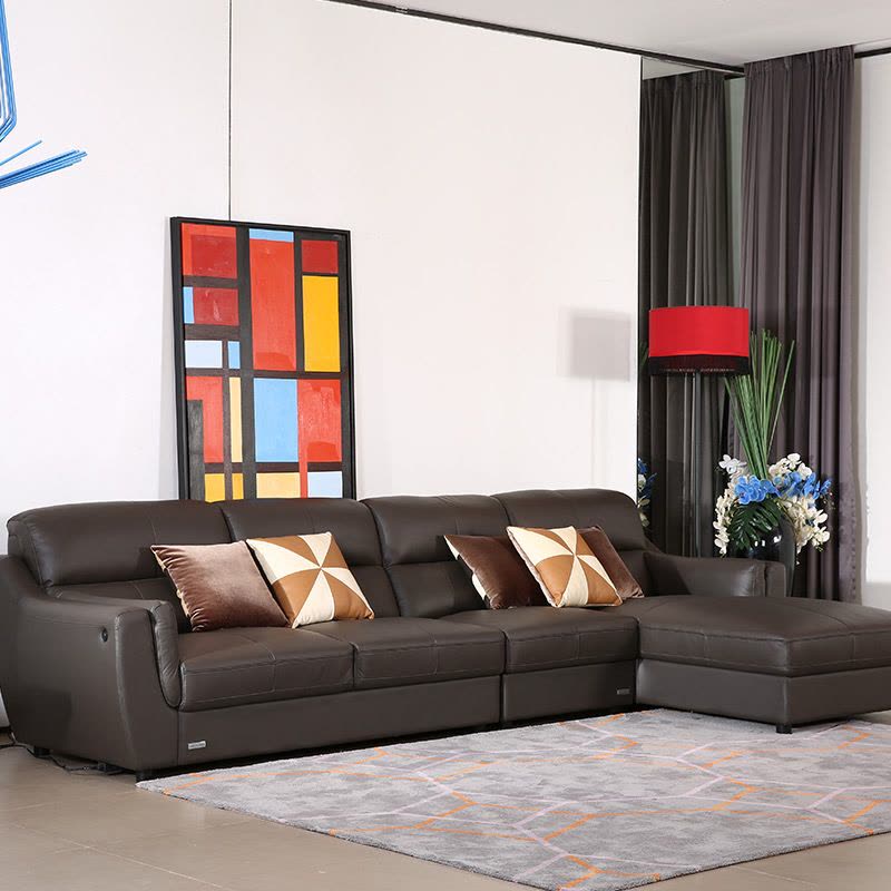 索菲亚真皮沙发 简约现代风格其它 真皮沙发 和室椅小户型沙发客厅沙发组合图片