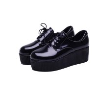 羽陌伦诗 新款厚底女士休闲鞋松糕底舒适百搭学生鞋时尚单鞋 Z110