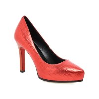 羽陌伦诗 春秋真皮单鞋女高跟鞋OL通勤女鞋尖头工作鞋内外全皮女士皮鞋牛皮休闲鞋 Z352