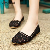 羽陌伦诗夏季镂空凉鞋女士平底鞋纯色洞洞鞋网纱状浅口毛线鞋套脚妈妈鞋H084