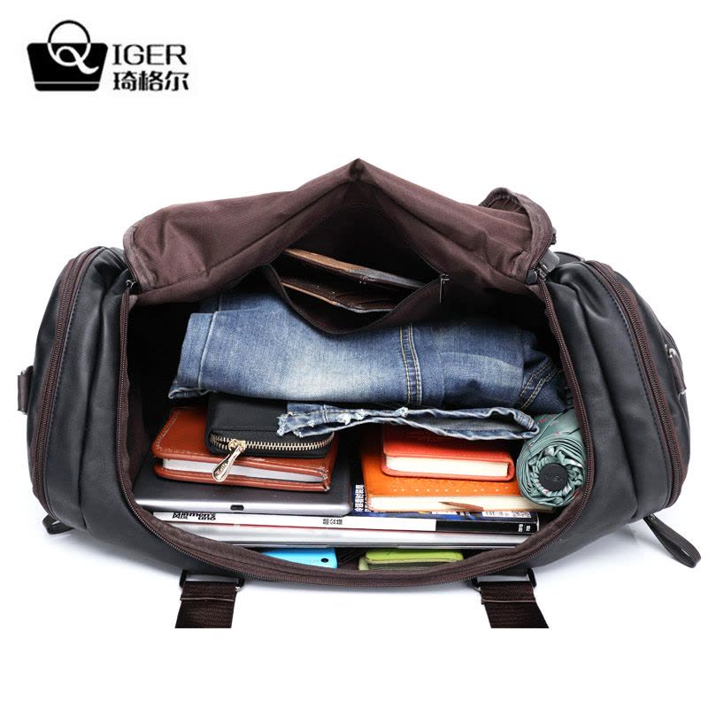 琦格尔超大容量加大加厚防水耐磨旅游休闲包行李包单肩斜挎手提包袋男女士旅行包图片
