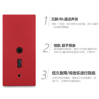 JBL GO 音乐金砖迷你便携蓝牙音箱 按键无线音响蓝牙4.1 HIFI户外 通话无线音响 JBL GO 红色