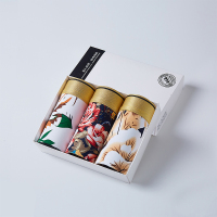 蒙洛里克 男士内裤男平角裤一片式冰丝短裤透气四角裤头3条装 时尚款礼盒装1699