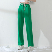 蒙洛里克阔腿宽松长裤男女裤2023春夏休闲裤克莱因蓝百搭直筒垂感拖地裤82207