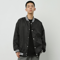 蒙洛里克潮牌外套男春秋款痞帅青少年男士简约宽松休闲棒球领夹克YZ-2216