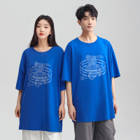 蒙洛里克nasa潮牌2023夏季新款纯棉短袖T恤时尚百搭男士圆领宽松休闲潮体恤上衣男女装T6008