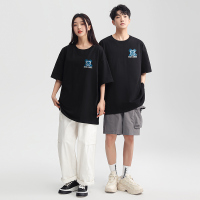 蒙洛里克nasa潮牌夏季韩版宽松T恤短袖男印花青少年新款半袖休闲体恤圆领男女装T6015