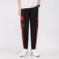 蒙洛里克休闲裤长裤男春款潮牌束脚宽松裤男装运动裤春季抽绳裤子86331